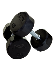 Quiet Iron rubber encased dumbbell
