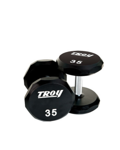 12-Sided Custom Engraved Urethane Dumbbells -5- 50 LB