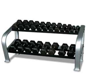 Deluxe 2-Tier Dumbbell Rack