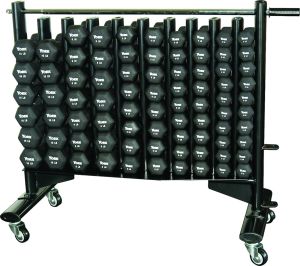 Neoprene Hexagon Fitbell Club Pack with Rack