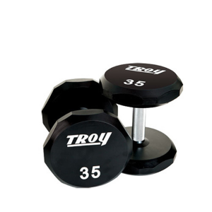 12-Sided Custom Engraved Urethane Dumbbells -5- 50 LB